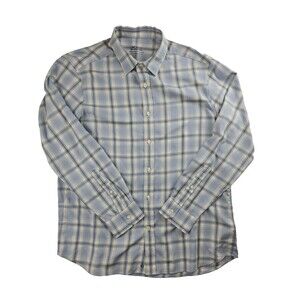 Vineyard Vines shirt mens L blue white long sleeve OTG Performance Brrr 26